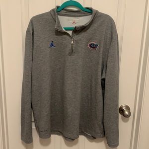 Mens Jordan Gators Half Zip. Excellent Condition
